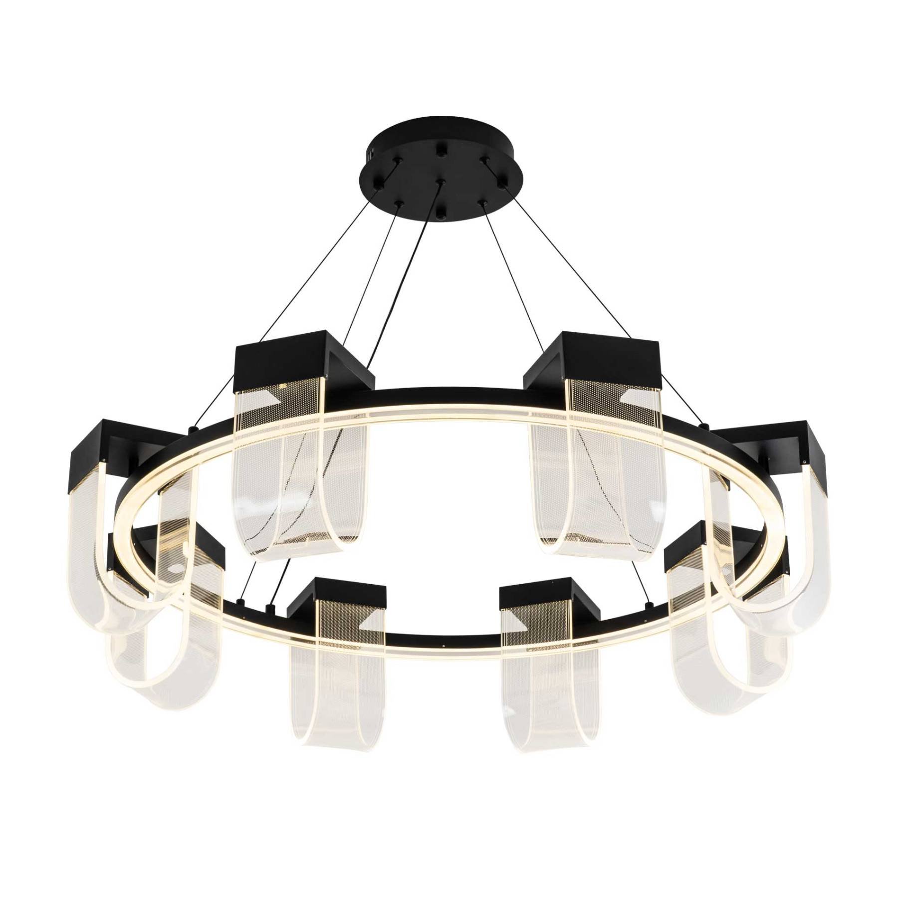 L7707-900 BK Подвесная люстра L LED4U L7707-900 BK