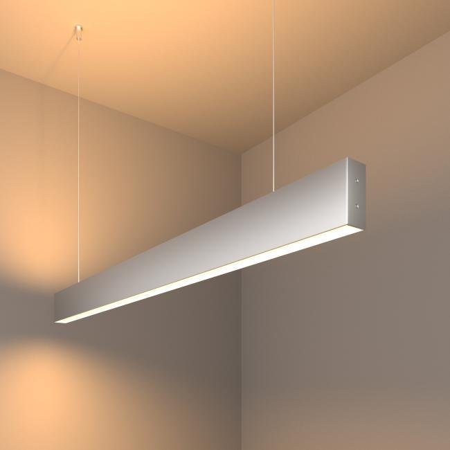 101-200-40-103-3000-a041520 Светильник подвесной Elektrostandard Grand Линейный светодиодный подвесной двусторонний светильник 103см 40W 3000K матовое серебро (101-200-40-