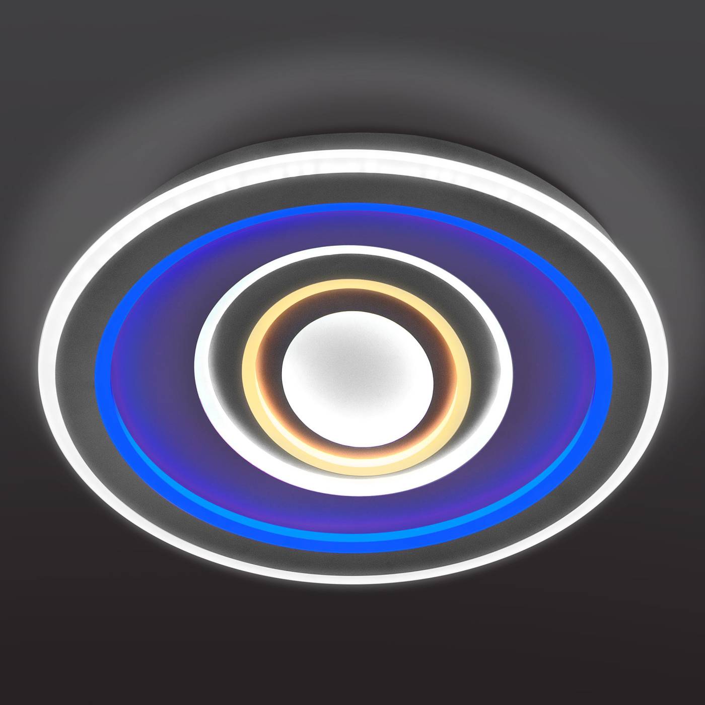 Потолочная люстра с пультом Coloris Eurosvet 90214/1 белый