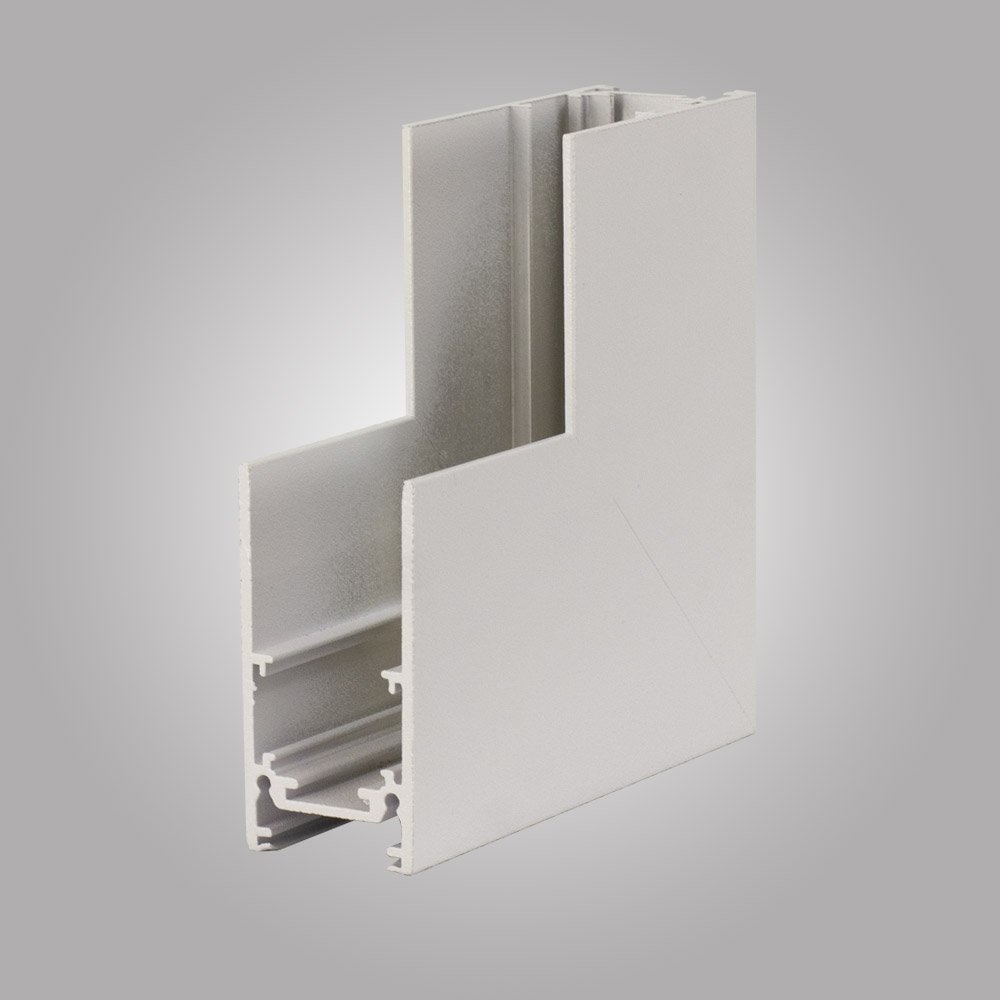 Коннектор для шинопровода AM Group MAGNET AM401 LL-20B 90° ВНУТРЕННИЙ WH