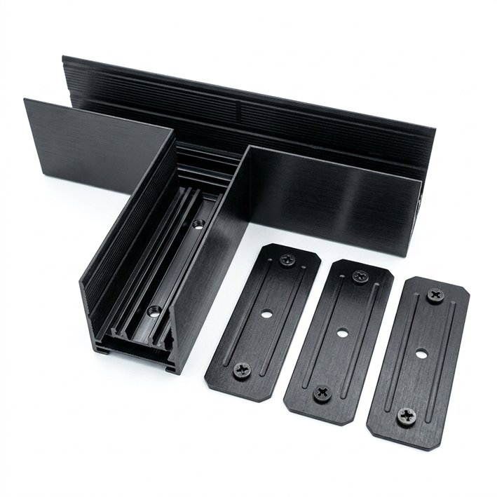 AM571 BK SMART Тройник коннектор для накладного шинопровода AM Group AM571 BK SMART