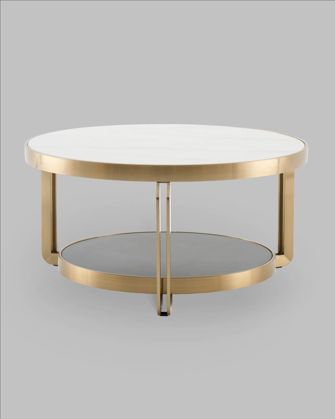 Журнальный стол Stool Group Калисто ECT-316-BRCG white/black