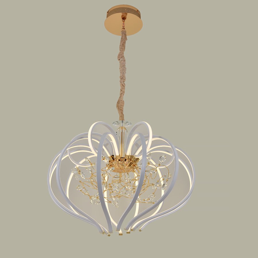 LU-8268/15-58W-WW-WhGl Подвесная люстра Elvan 8268 LU-8268/15-58W-WW-WhGl