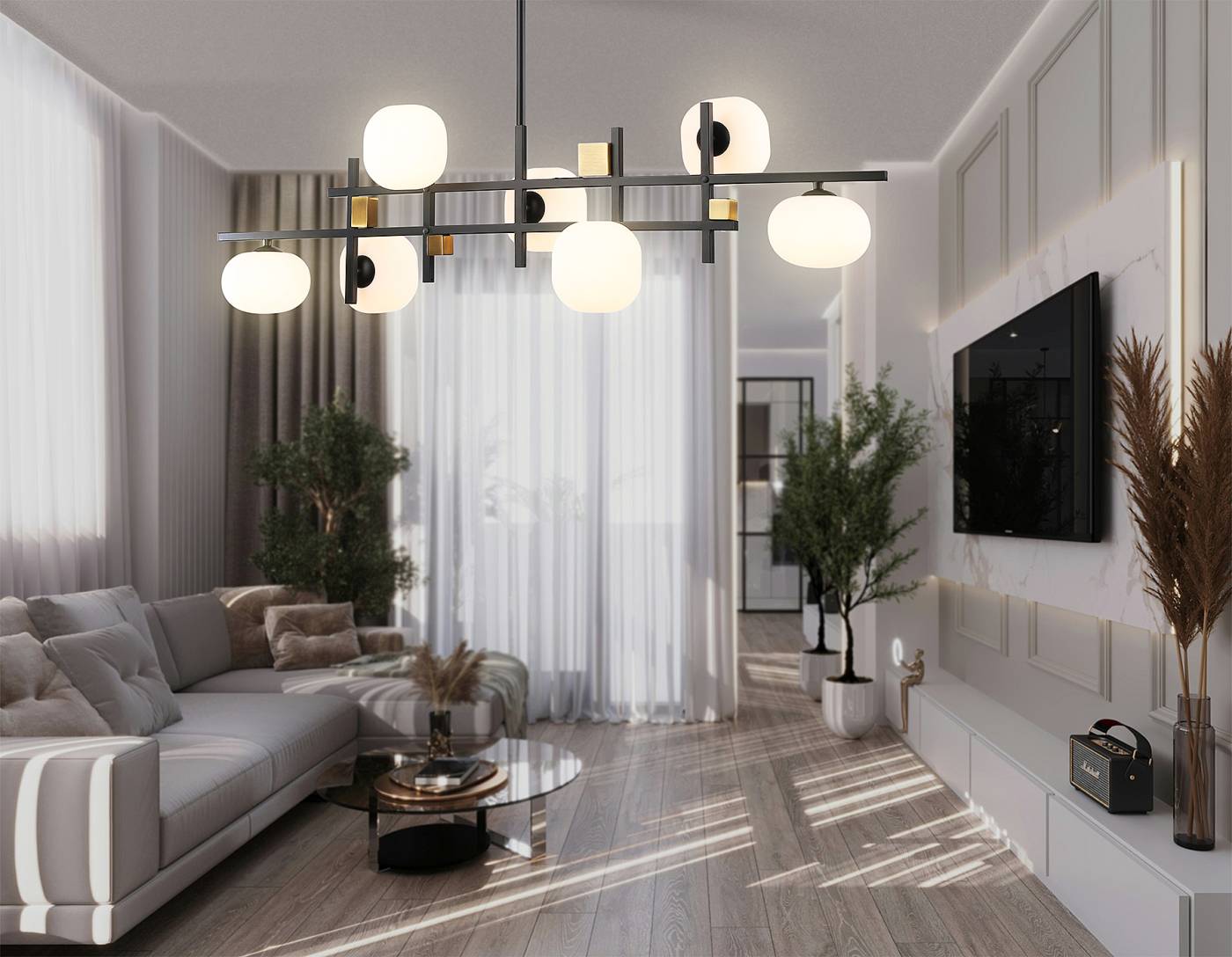 LH51017 Люстра на штанге Ambrella Modern LH51017