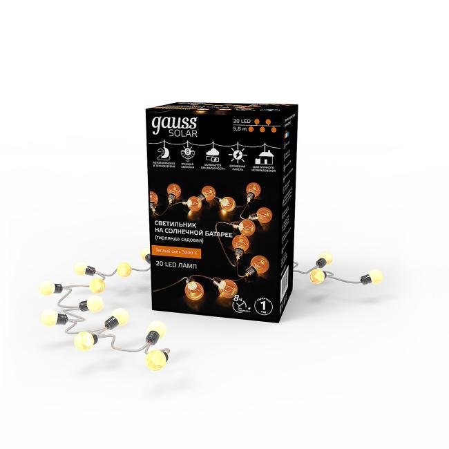 Гирлянда Gauss Solar GS034