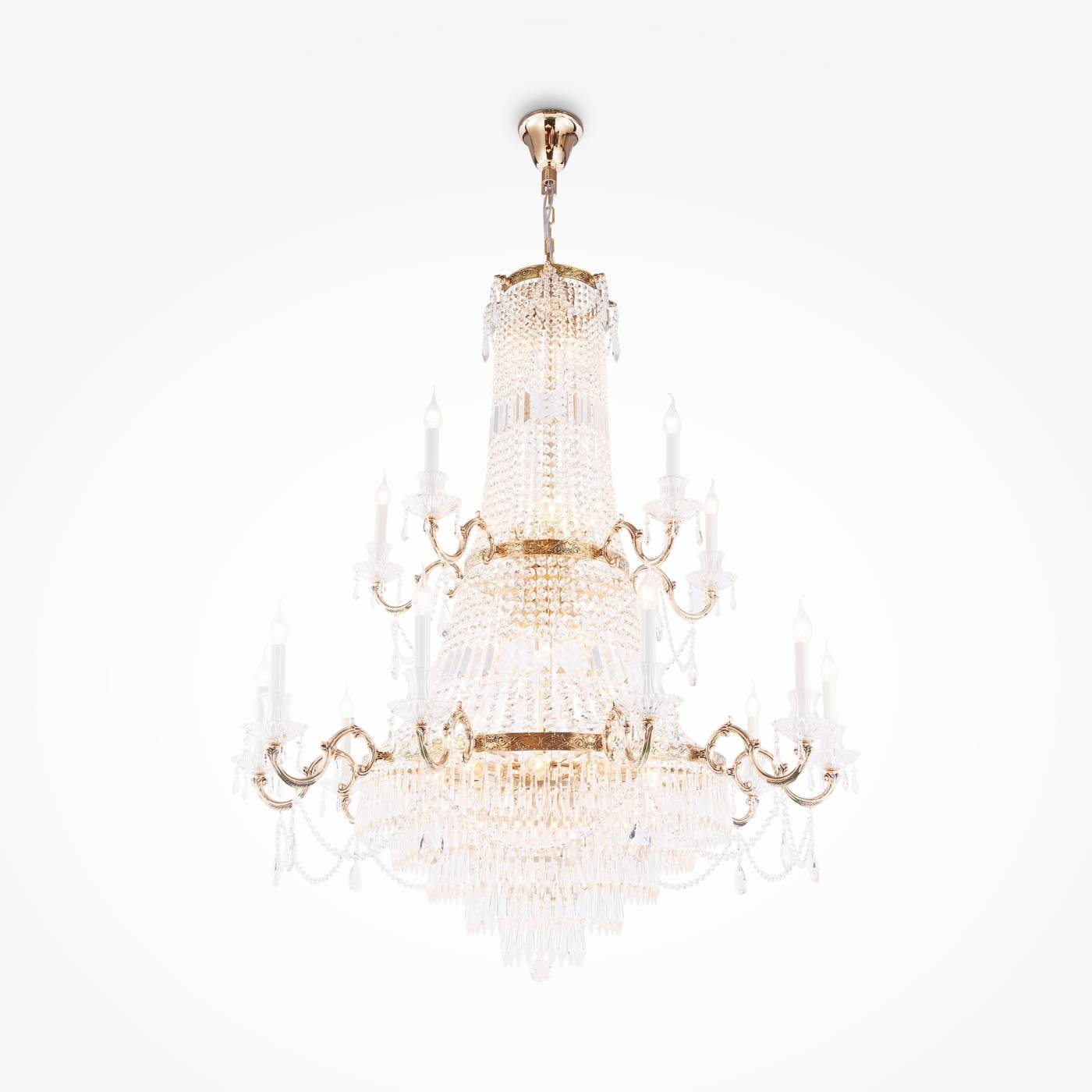 DIA890-PL-42-G Подвесная хрустальная люстра Palace Maytoni DIA890-PL-42-G
