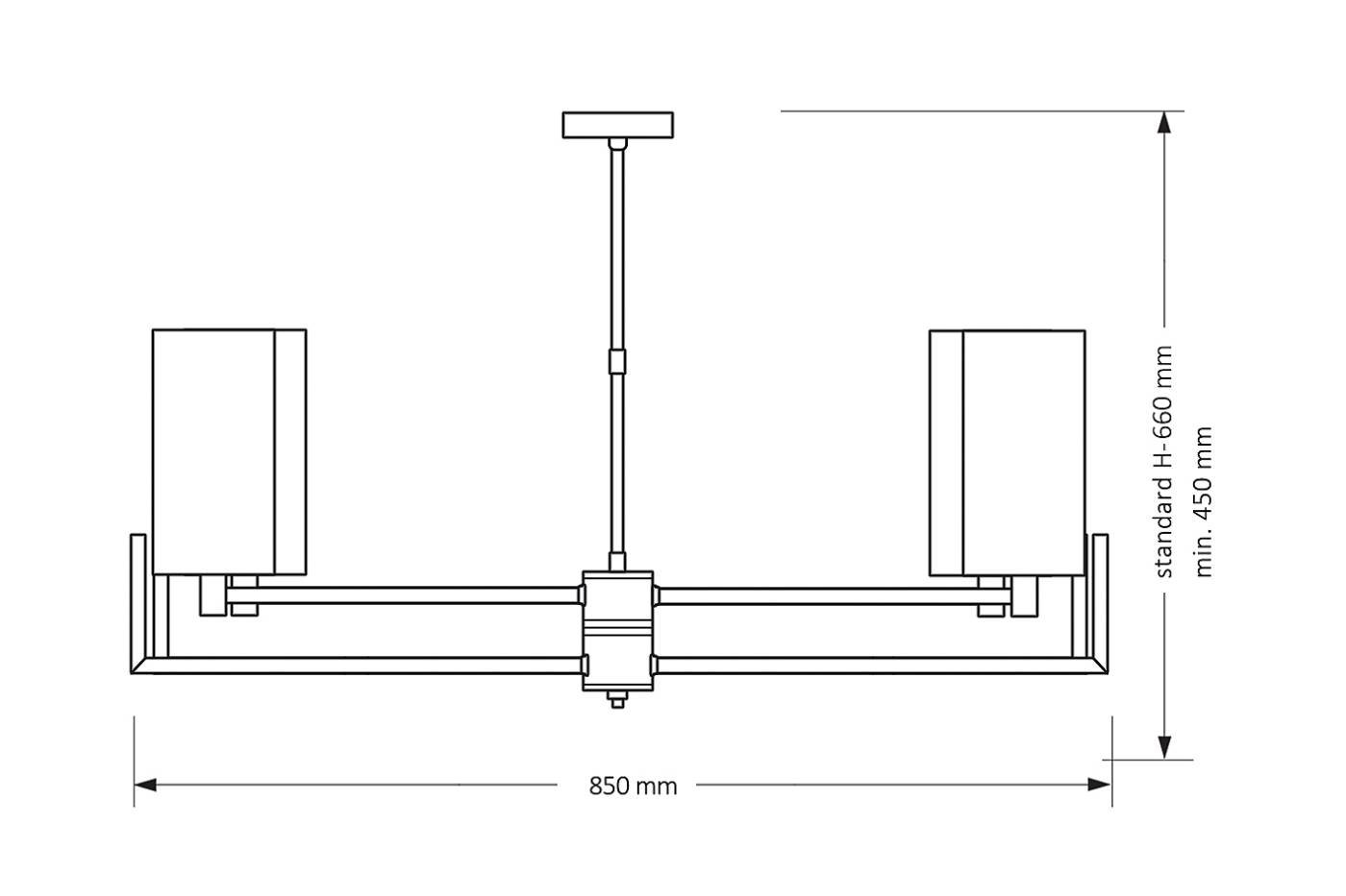 Люстра на штанге Kutek Nemi NEM-ZW-4(N)