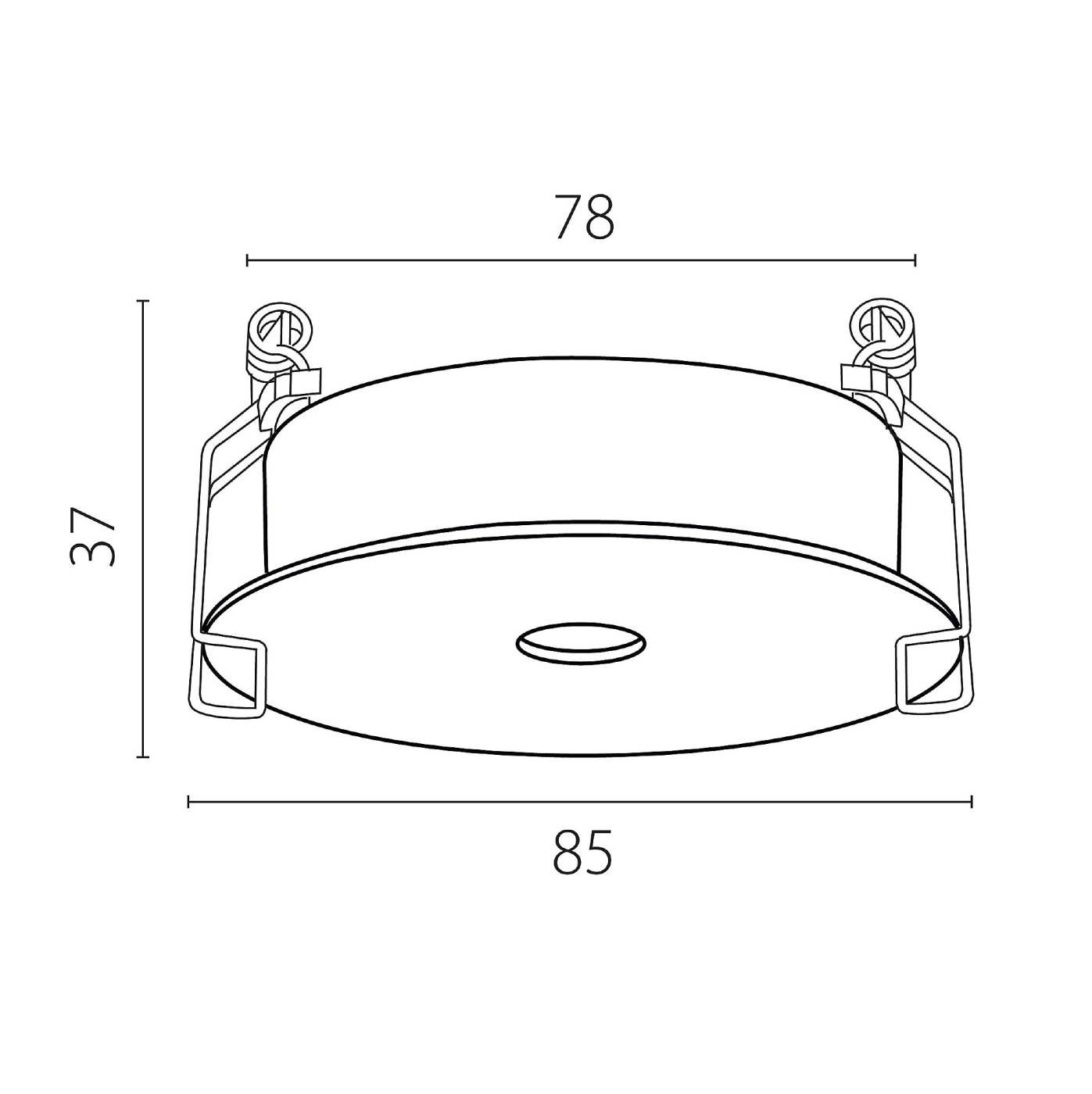 Рамка встраиваемая плоская д/светильников 0742х6 Lightstar Spira 074206-12
