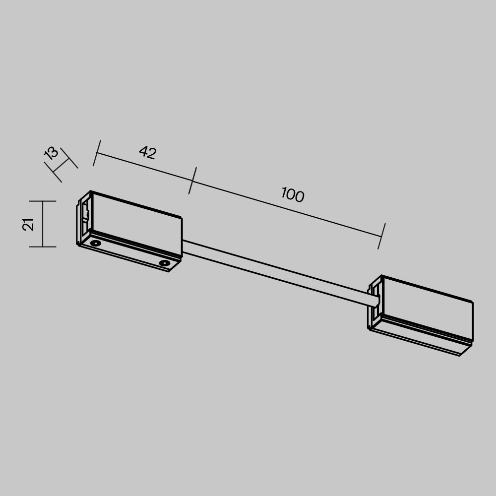 Коннектор питания гибкий Flexity Maytoni Accessories for tracks Flexity TRA200CPC-11B-10