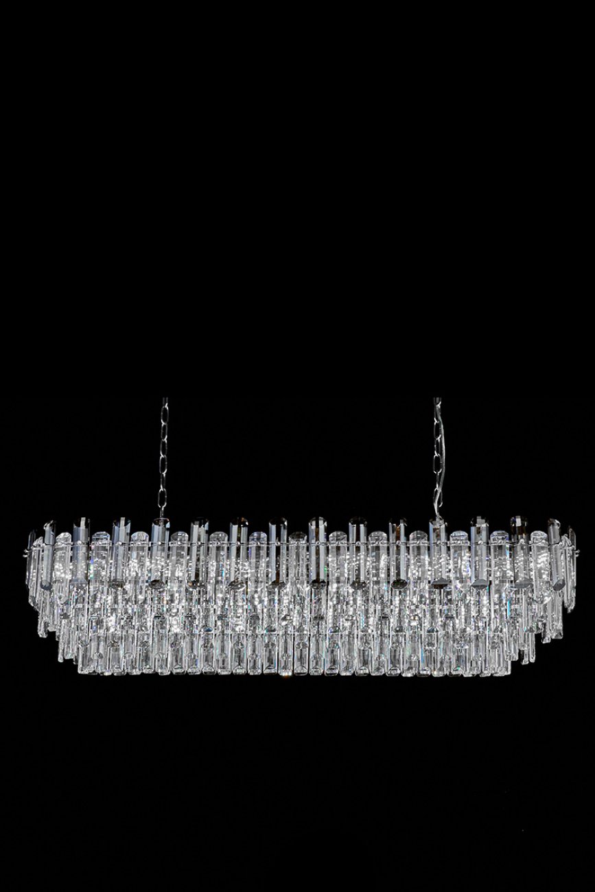 LE7161/1200L CH/GR Подвесная люстра LEON Jacqueline LE7161/1200L CH/GR