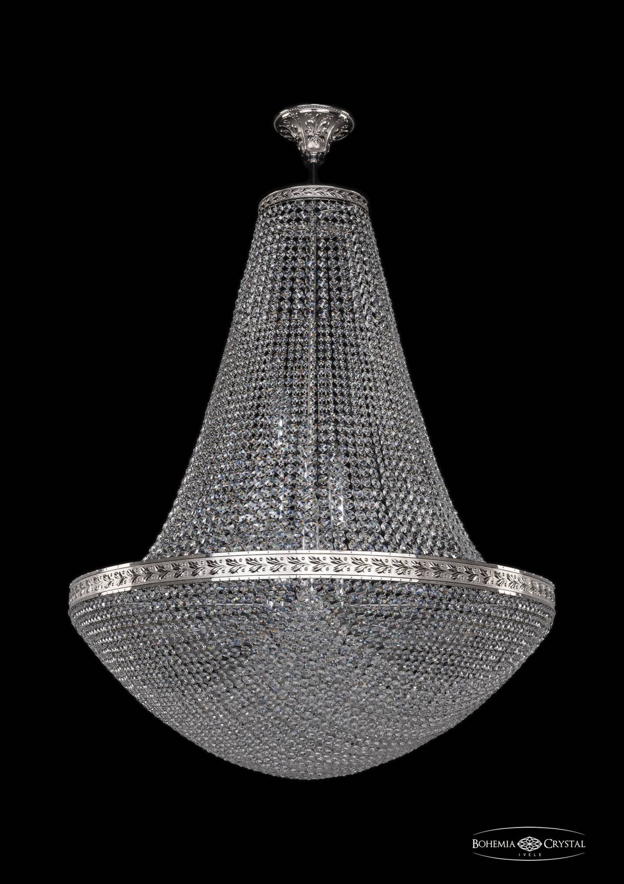 19321/H2/80IV Ni Потолочная хрустальная люстра Bohemia 1932 19321/H2/80IV Ni