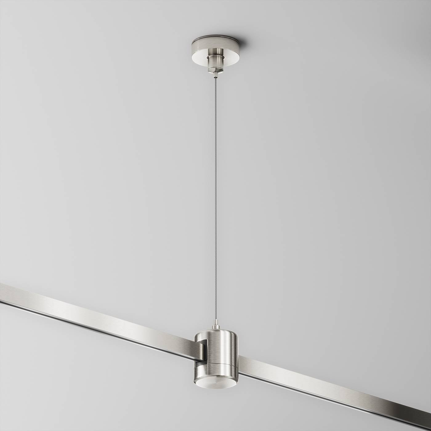 Подвес тросовый Hang с прямым коннектором питания Maytoni Accessories for tracks Flarity TRA157SW-IPC1-PT