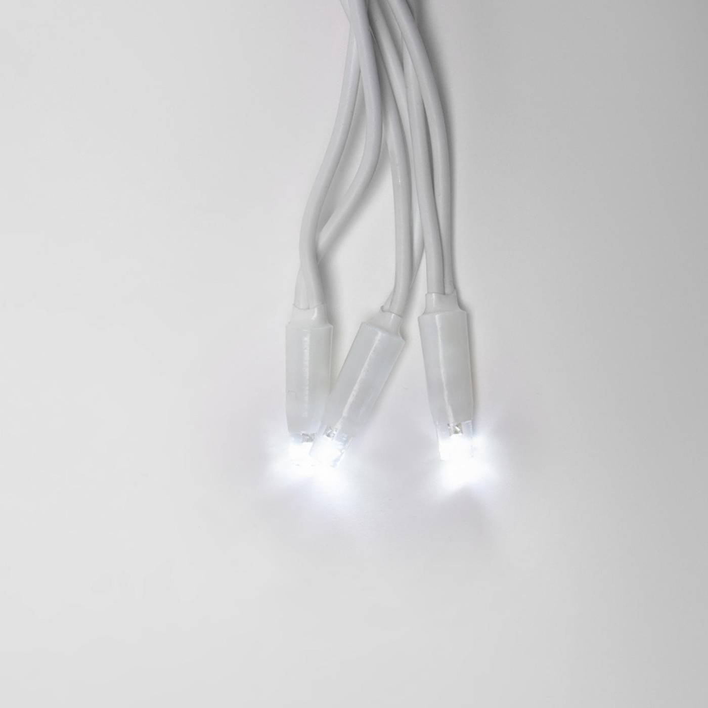 Бахрома светодиодная с эффектом мерцания, 3м Uniel ULD-B3010-200/TWK WHITE IP67