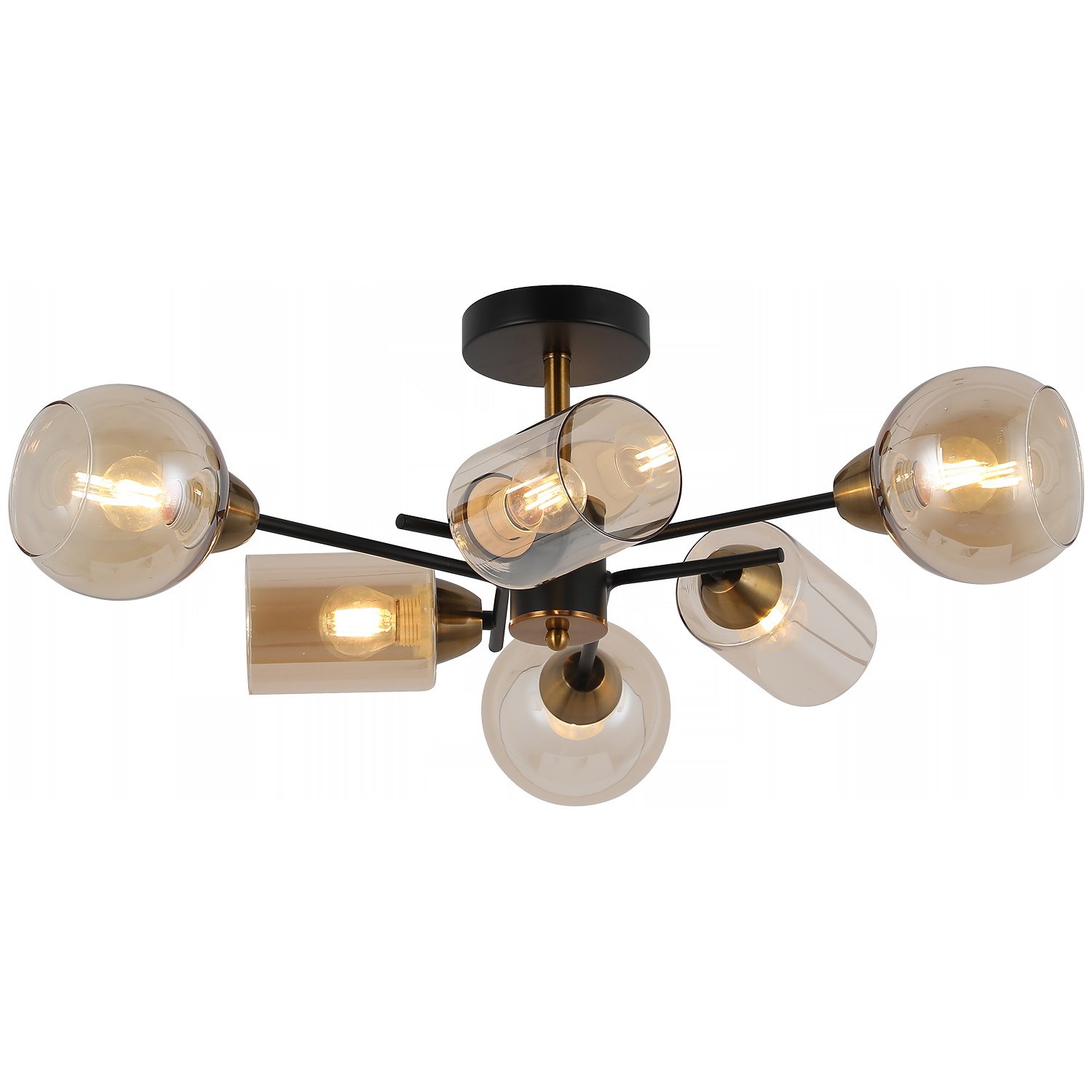 IL8243-6COU-79 BK GD Потолочная люстра ILLUMICO IL8243-6COU-79 BK GD