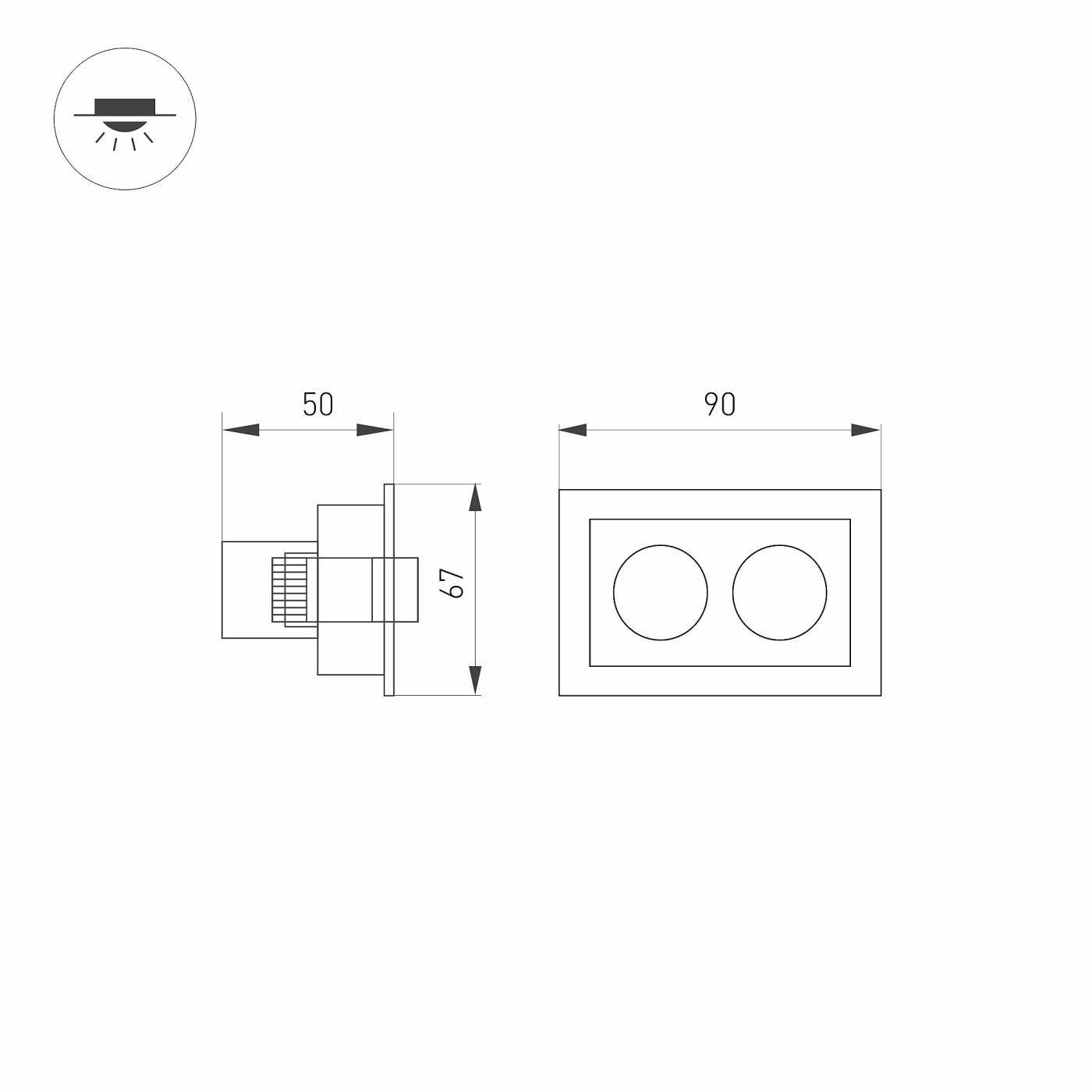 Встраиваемый светильник Arlight Orient 031928