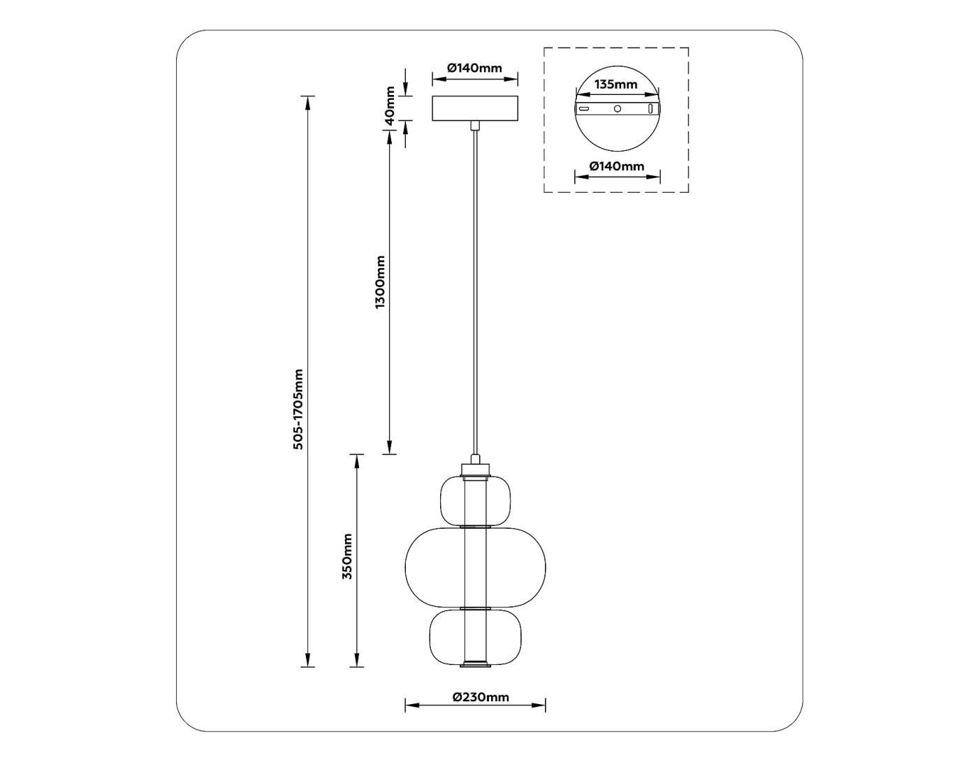 LH11056 Светильник подвесной Ambrella Modern LH11056