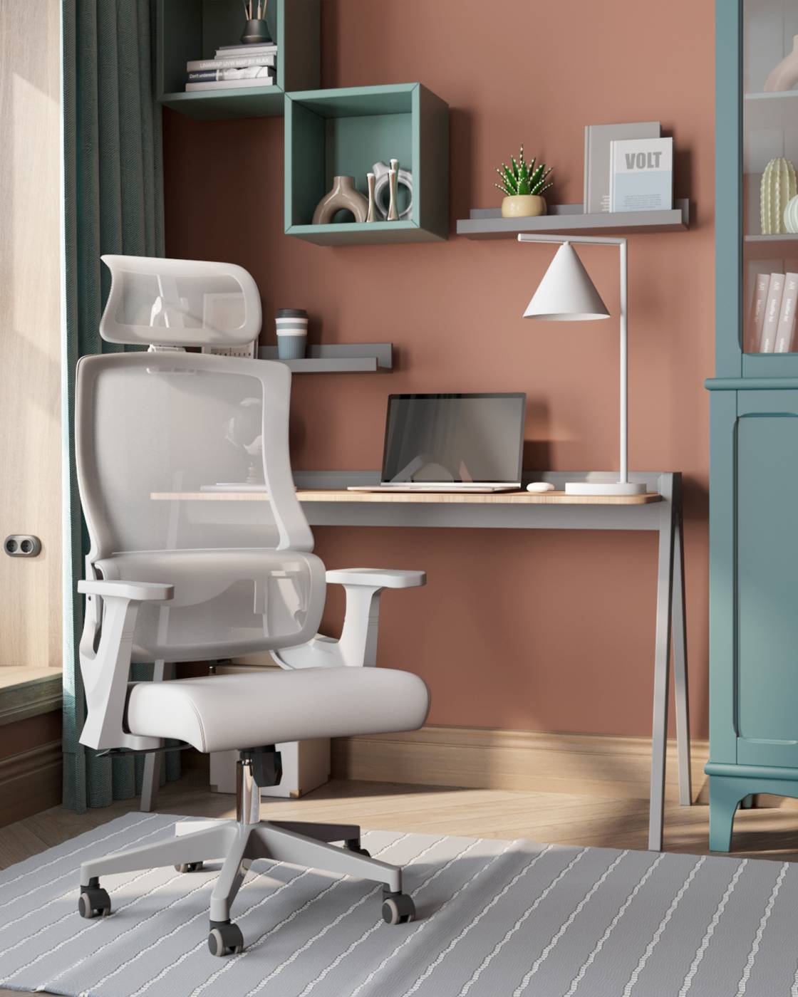 Кресло офисное Stool Group Vantage WH-978AG grey