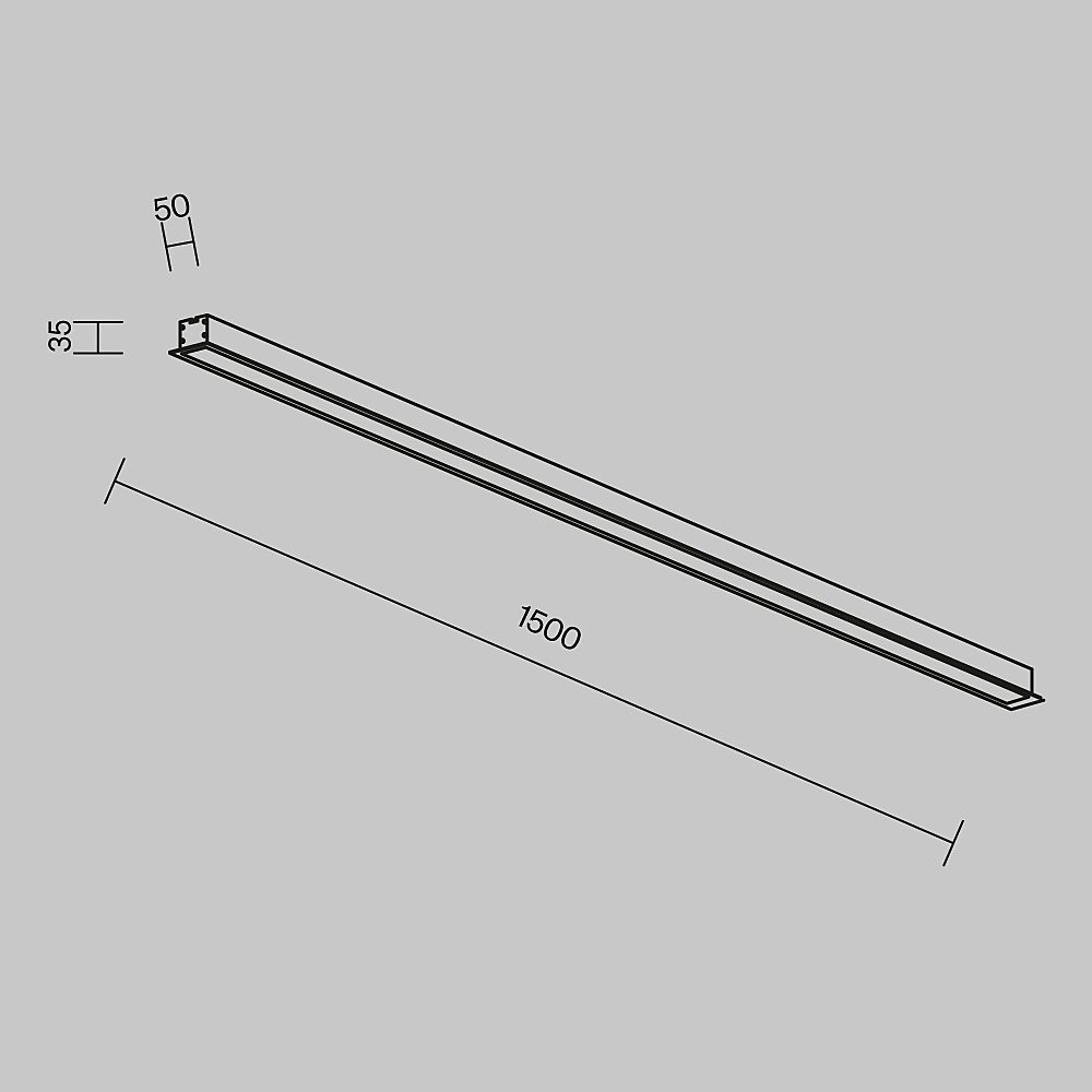 Встраиваемый светильник Maytoni Встраиваемые линейные светильники LL313006