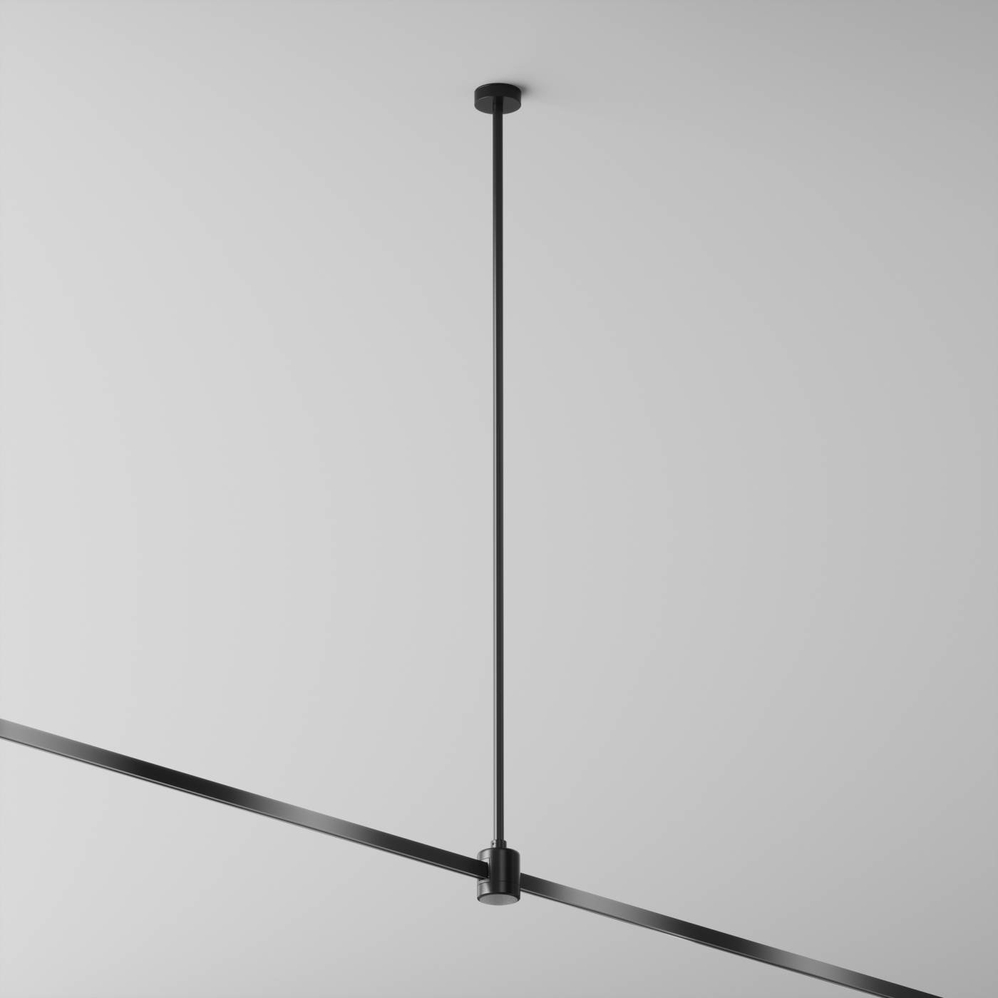 TRA159C-IPCL1-B Крепление потолочное Long 760мм с прямым коннектором питания Flarity Maytoni Accessories for tracks Flarity TRA159C-IPCL1-B