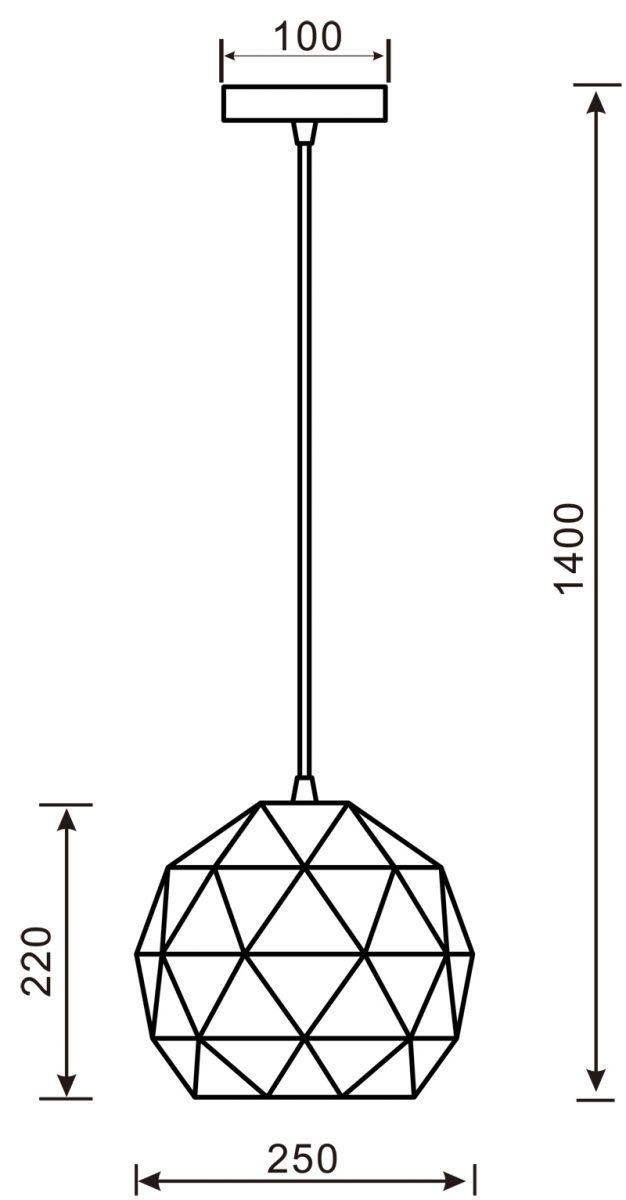 342132 Светильник подвесной Deko-Light Asterope round 342132