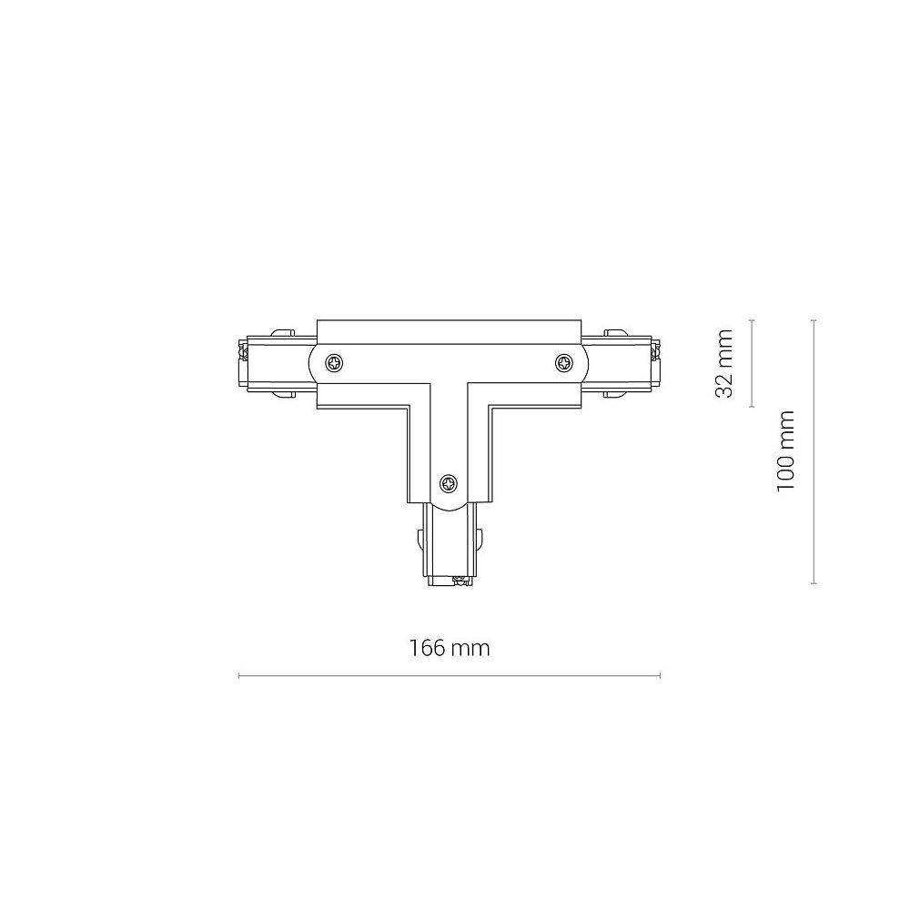 8704 Коннектор T-образный правый Nowodvorski Ctls Power 8704
