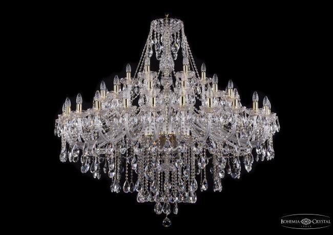 1415/24+12+6/530 G Подвесная хрустальная люстра 1415 Bohemia 1415/24+12+6/530 G