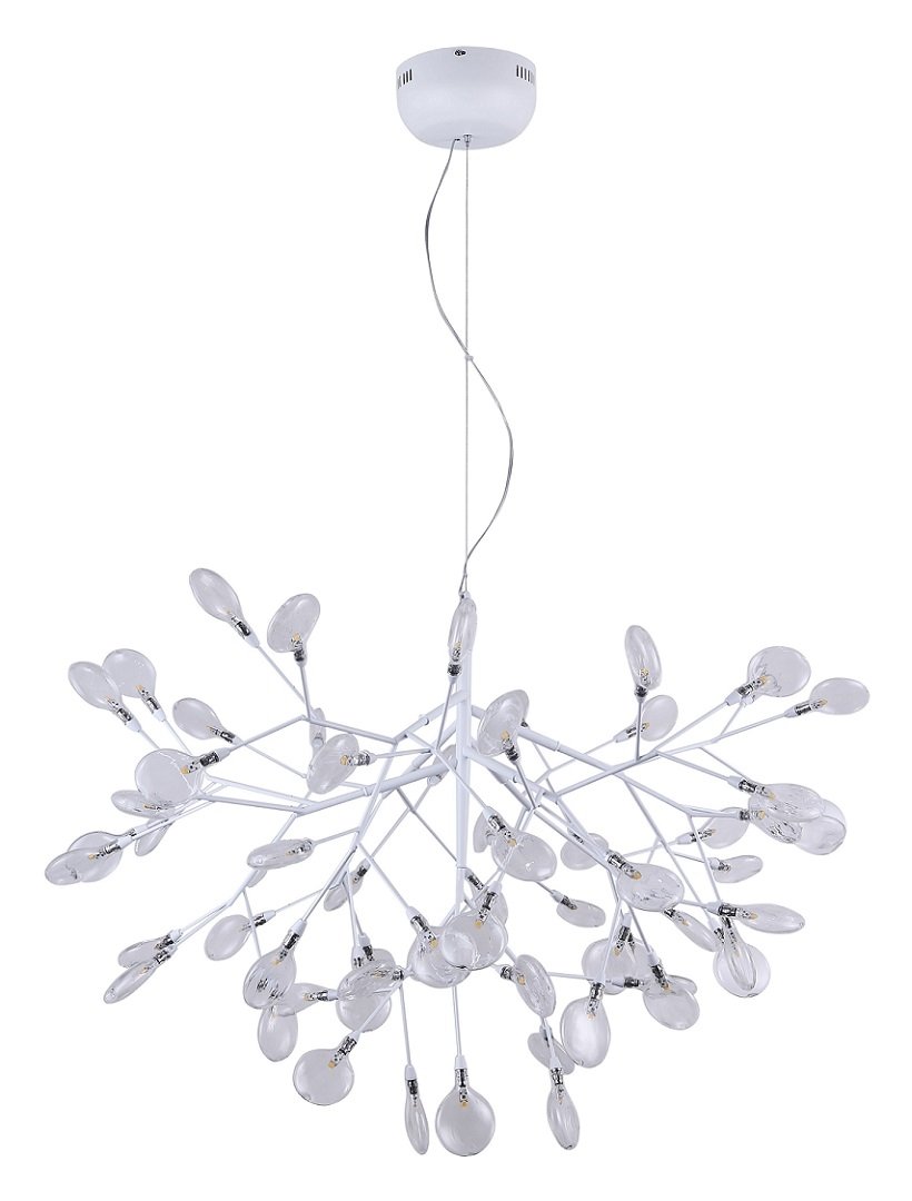 EVITA SP63 WHITE/TRANSPARENT Подвесная люстра Crystal Lux Evita EVITA SP63 WHITE/TRANSPARENT