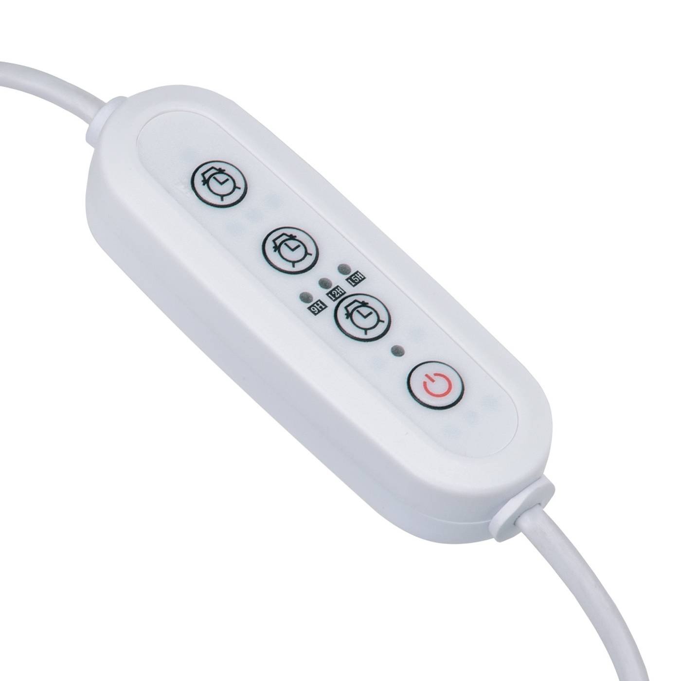 UST-E32 WHITE 2M Таймер с вилкой и разъемом L,N для фито светильника, 220В. 150Вт. Uniel UST-E32 WHITE 2M