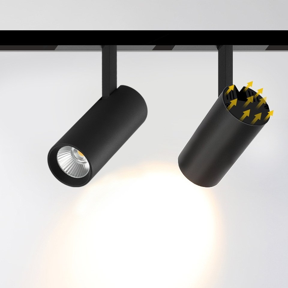 Трековый светильник iLEDEX TECHNICAL VISION48/22 4822-007-D75-30W-38DG-3000K-BK