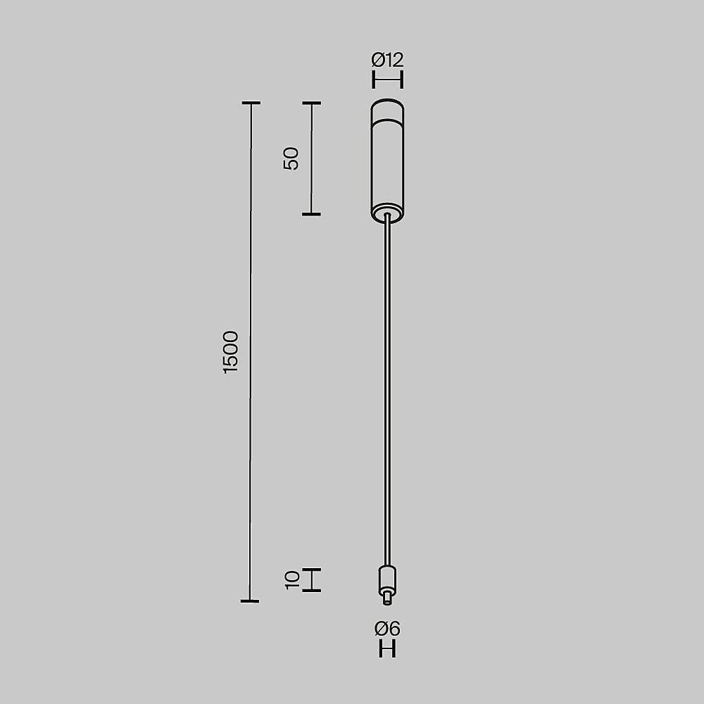 Основание и тросовый подвес для штанговой системы Axity Maytoni Accessories for system Axity CA009PM-BS