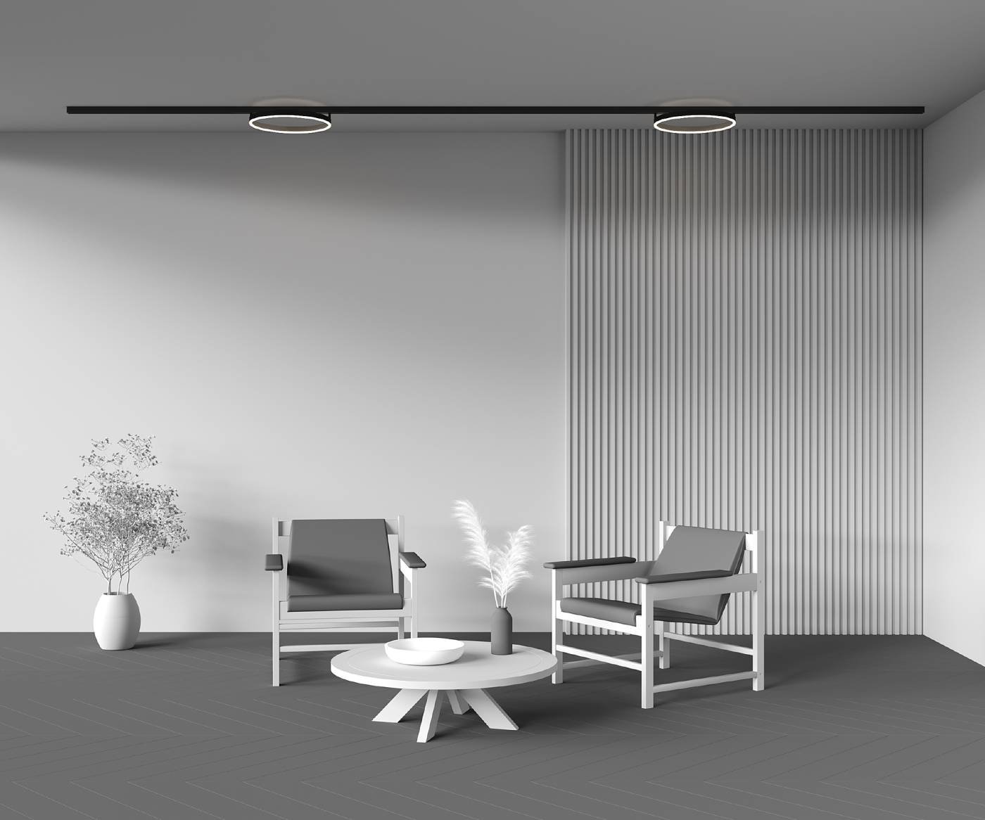 TR227-2-24W4K-B Трековый светильник Maytoni Rim TR227-2-24W4K-B