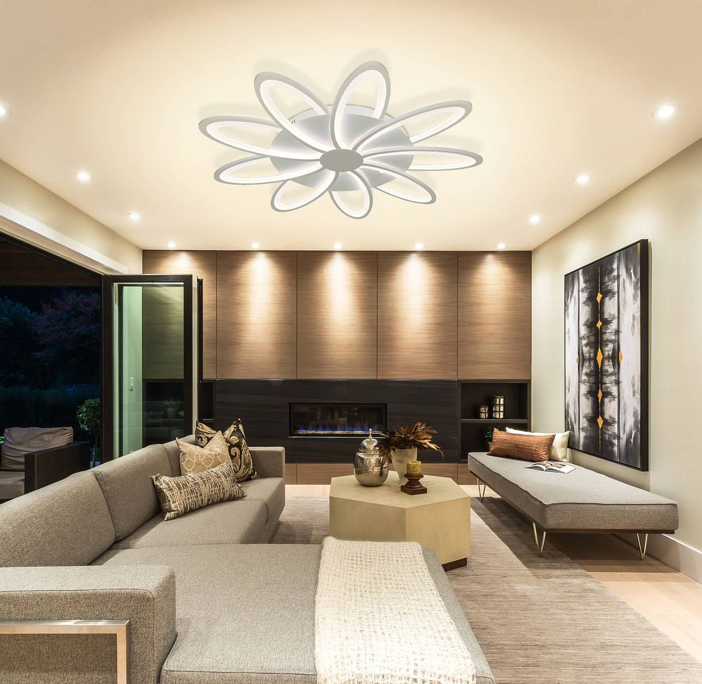 HIGH-TECH LED LAMPS 82009 Потолочная люстра с пультом High-Tech Led Lamps Natali Kovaltseva HIGH-TECH LED LAMPS 82009