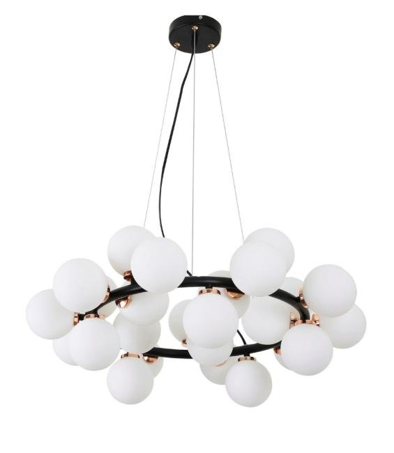 LDP 6033-25 BK+MD Подвесная люстра Lumina Deco Marsiada LDP 6033-25 BK+MD