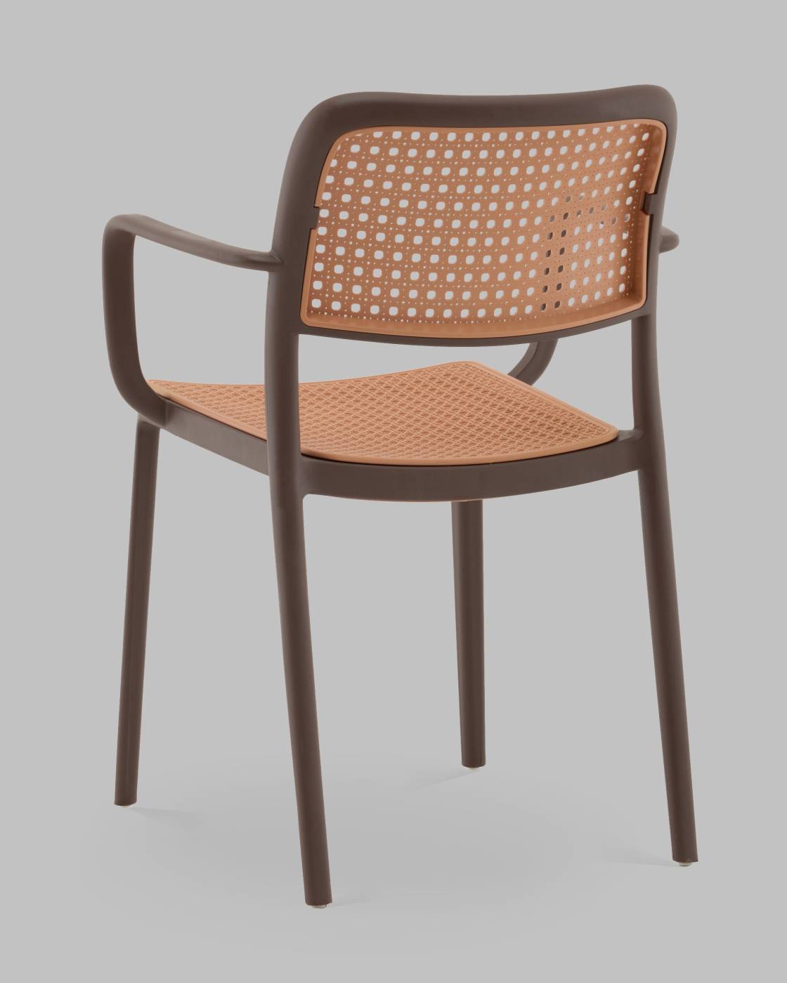 PP-297 brown 36025 Стул пластиковый Stool Group Yona PP-297 brown 36025