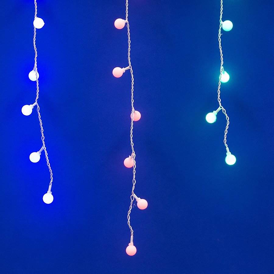 Занавес светодиодный фигурный с контроллером «Радуга» Uniel ULD-E2405-100/DTA MULTI IP20 RAINBOW