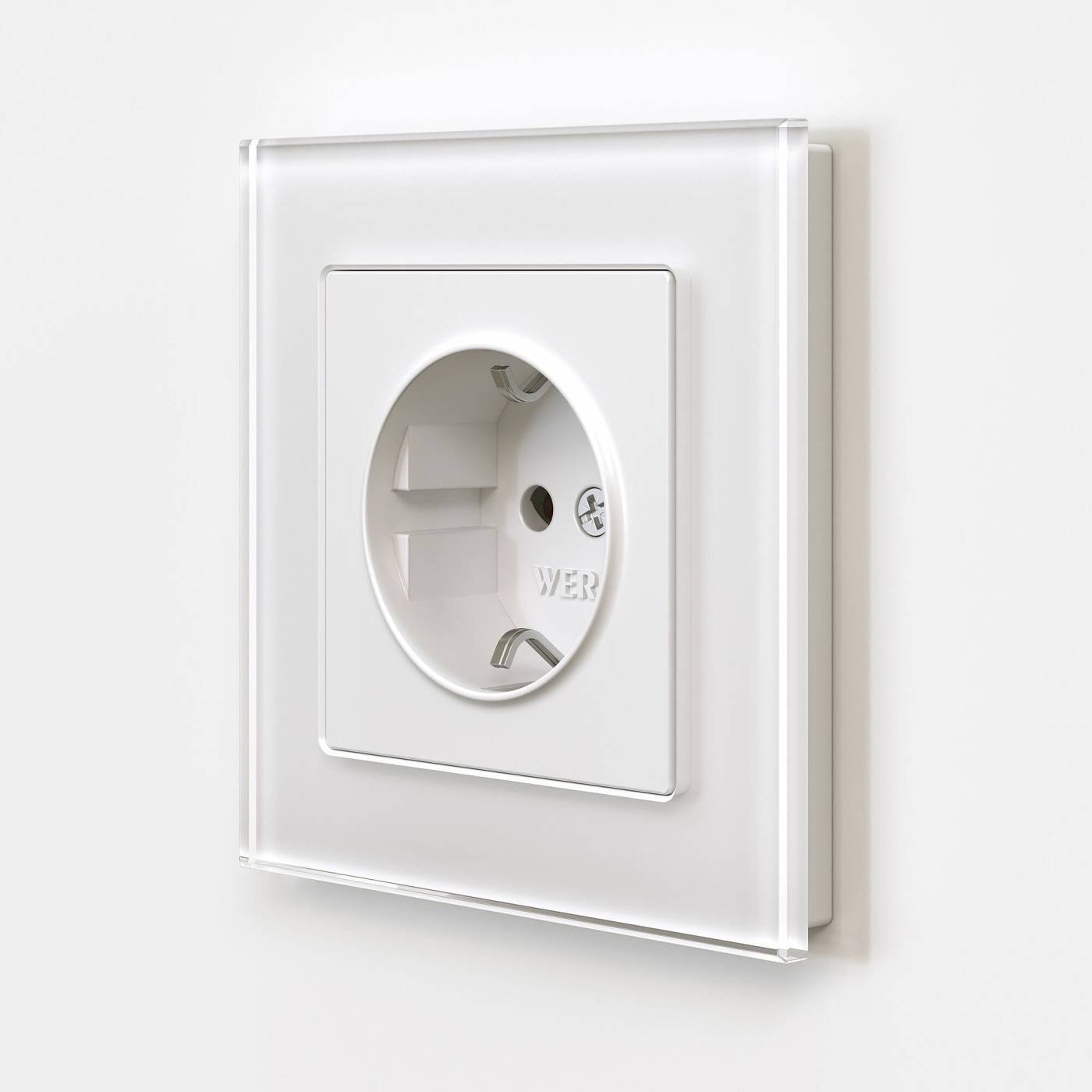 W1171061/ Розетка с заземлением (белый матовый) Розетка Werkel W1171061/ Розетка с заземлением (белый матовый)