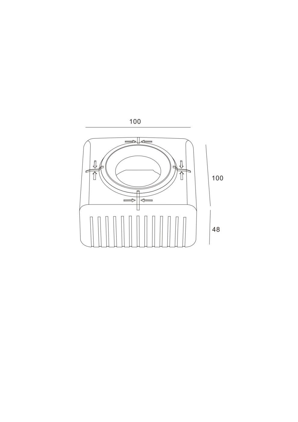 00-00047544 Закладная под натяжной потолок для модуля MR16/GU10 FT01 SWG Standard 00-00047544