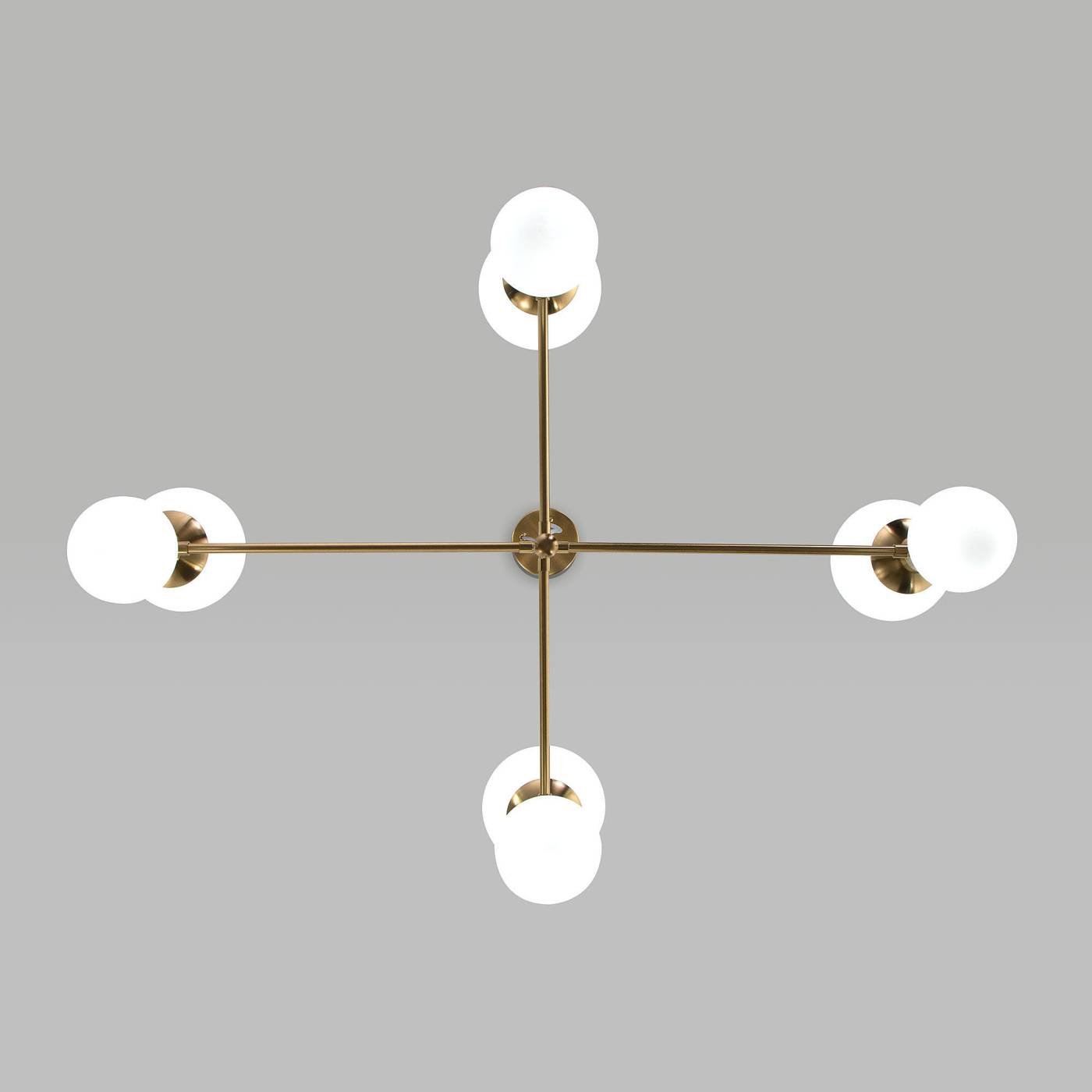 Подвесная люстра Eurosvet Bubble 30182/8 латунь Smart