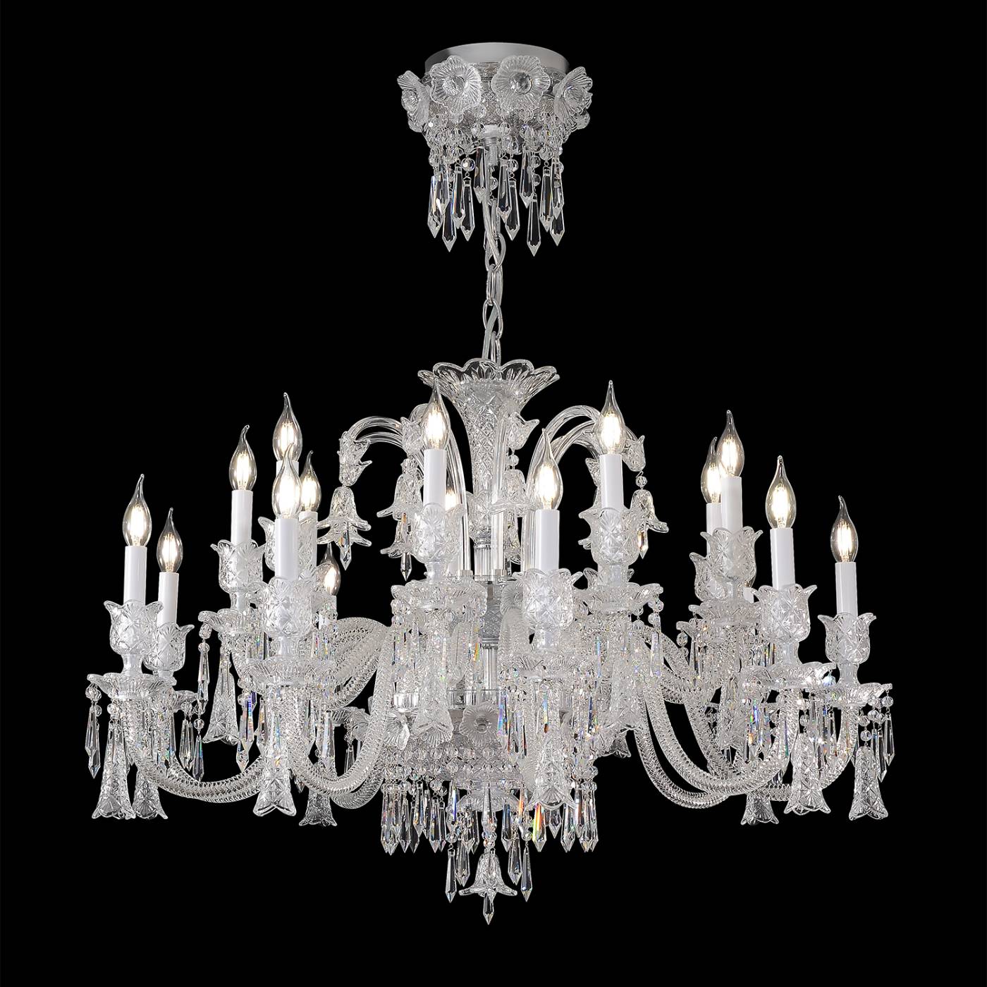VERSAILLES SP9+9 CHROME Подвесная люстра VERSAILLES Crystal Lux VERSAILLES SP9+9 CHROME