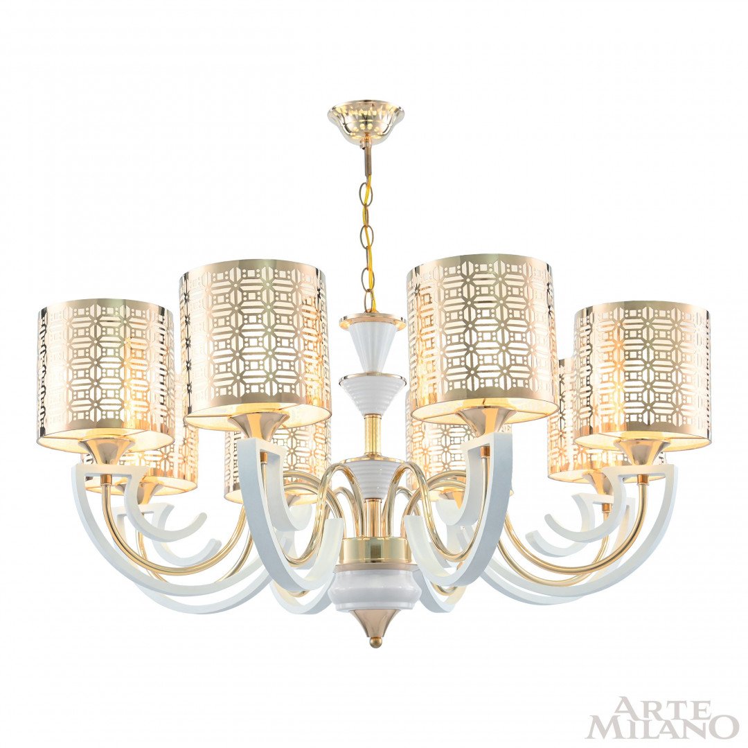 308857/8 Wh/Gd Подвесная люстра Arte Milano Florentia-8857 308857/8 Wh/Gd
