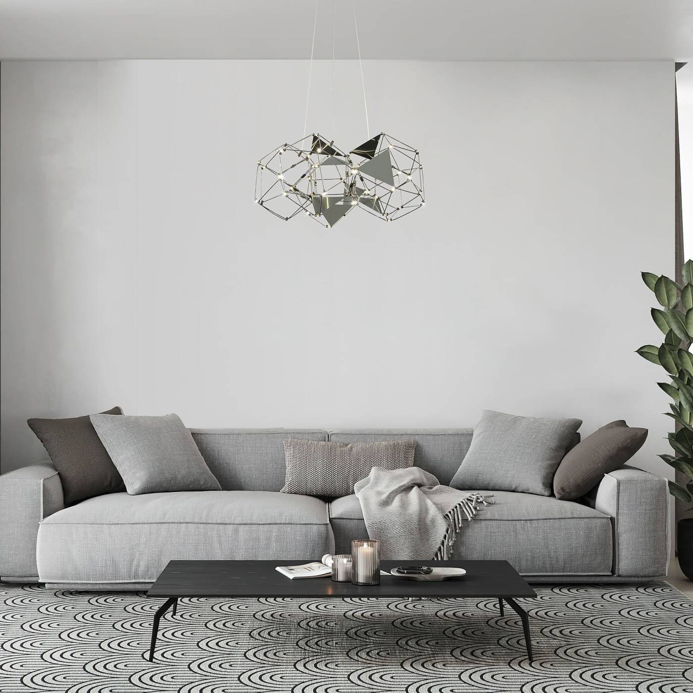 90369/5 черный жемчуг Подвесная люстра Eurosvet Uma 90369/5 черный жемчуг