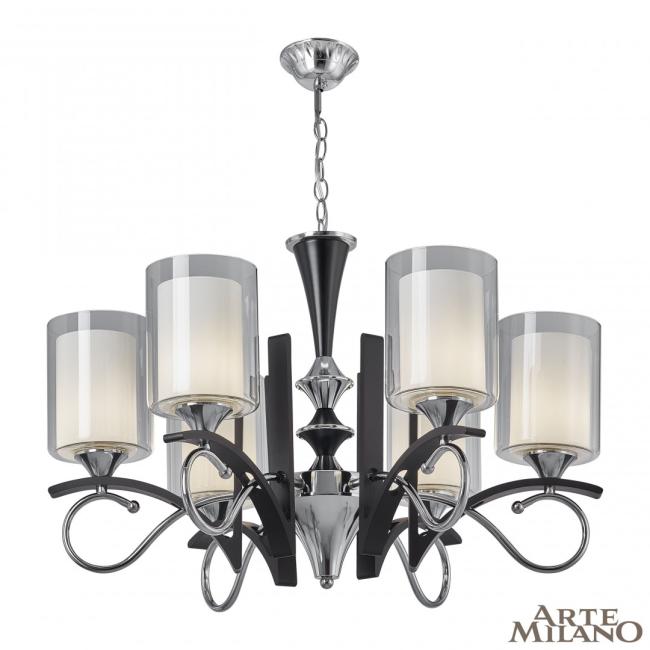309167/6 Bk/Ni Подвесная люстра Arte Milano Florentia-9167 309167/6 Bk/Ni