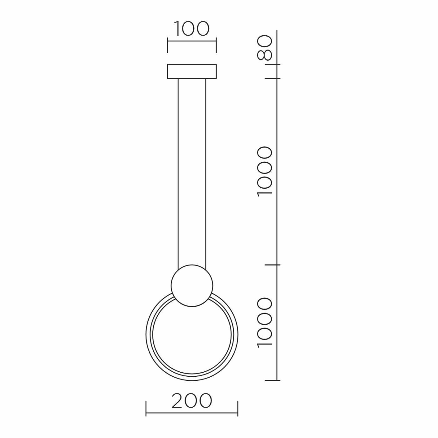 8575 BK Подвесной светильник LED4U 8575 BK