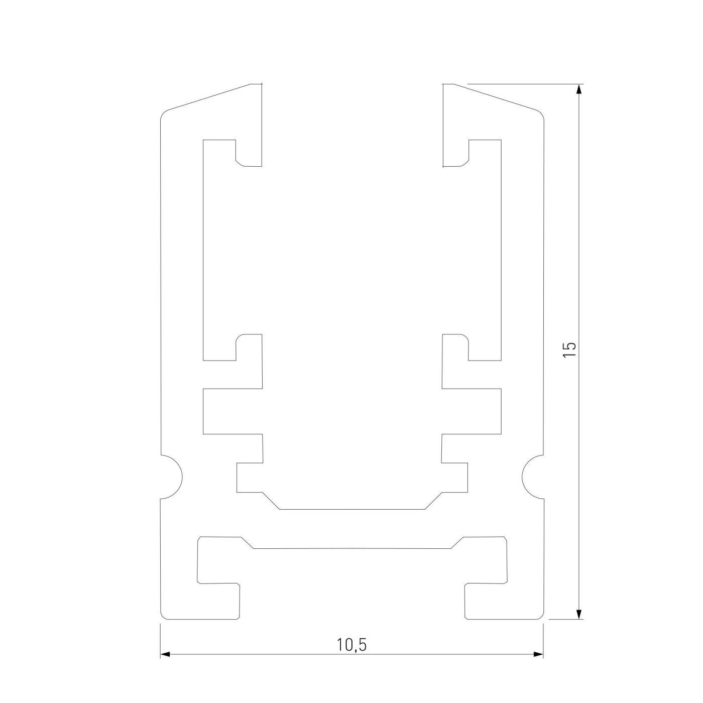 Шинопровод Elektrostandard Mini Magnetic Mini Magnetic Шинопровод накладной (черный) (2м) 85171/00