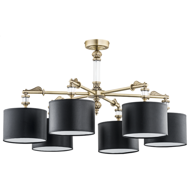 Потолочная люстра Kutek Merano (абажур) MER-PL-6(P/A)