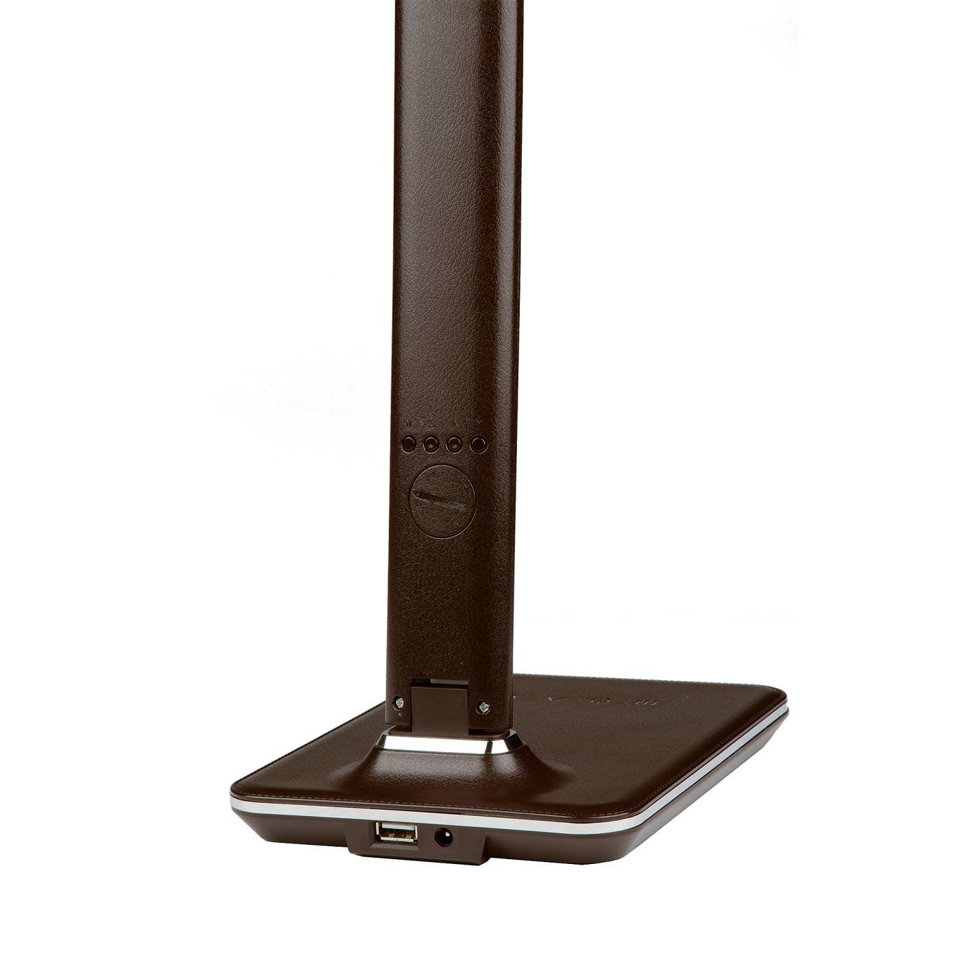 TLD-551 Brown/LED/450Lm/3000-6000K/Dimmer/USB Настольная лампа Uniel TLD-551 Brown/LED/450Lm/3000-6000K/Dimmer/USB