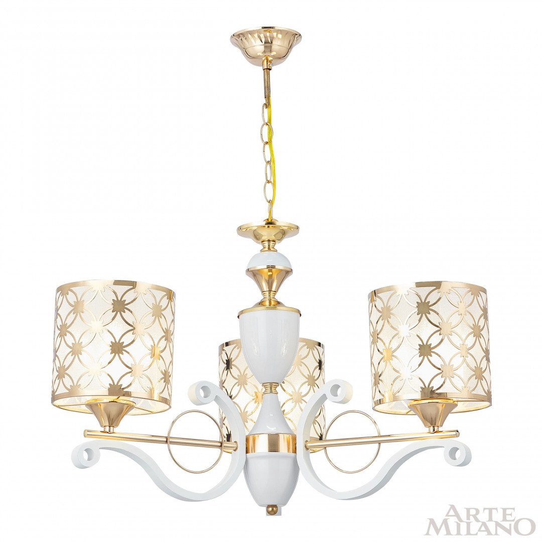 Подвесная люстра Arte Milano Florentia-3097 303097/3 Wh/Gd
