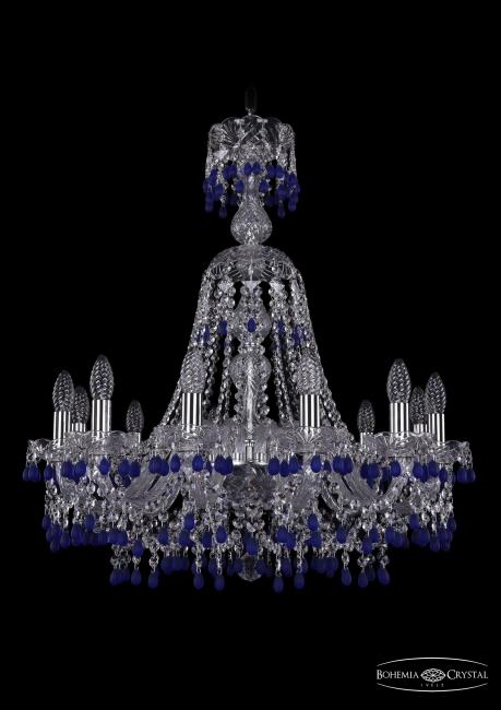 1410/12/240/XL-74 Ni V3001 Подвесная хрустальная люстра 1410 Bohemia 1410/12/240/XL-74 Ni V3001