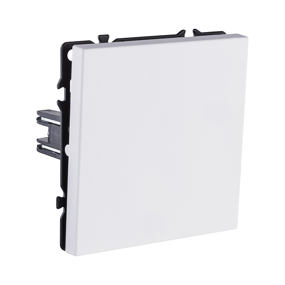 EC-006WH Выключатель кнопочный 1-клавишный 10А/250В, белый матовый Kollinger Eclipse EC-006WH