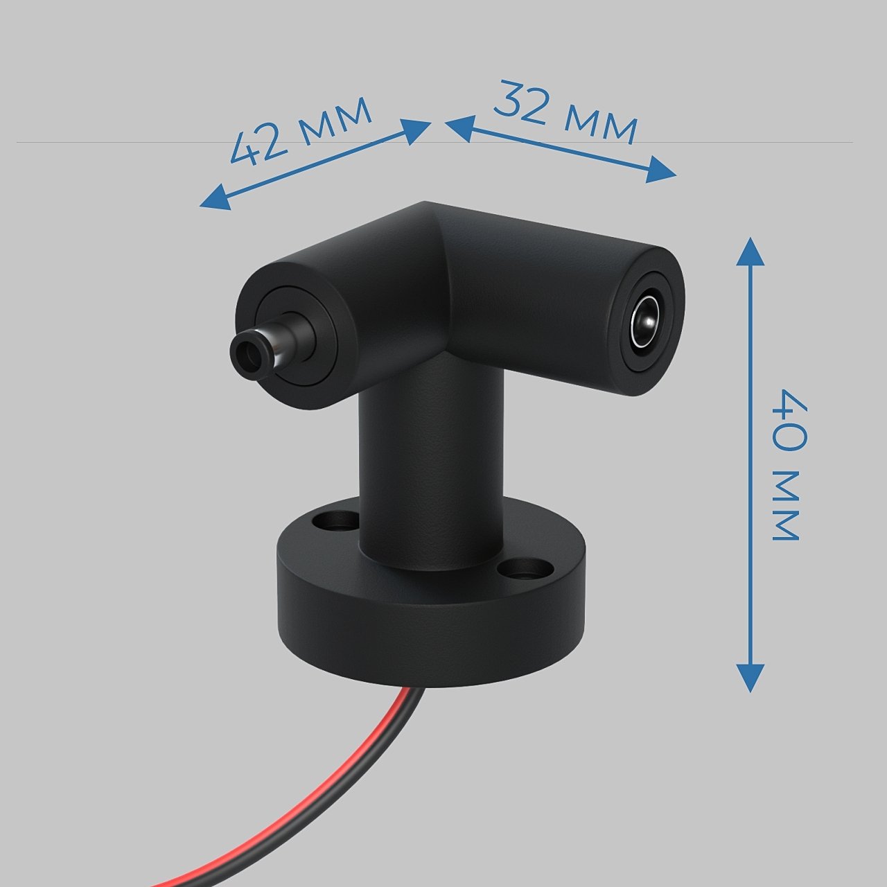 IL.0060.4006-W-BK L - соединитель (R) настенно-потолочный монтаж 24В с проводом IMEX Thin-Smart IL.0060.4006-W-BK